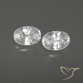 Gemme di Zircone Bianco naturale da 1.69 ct, Ovale, VVS