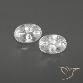 Gemme di Zircone Bianco naturale da 1.86 ct, Ovale, VVS
