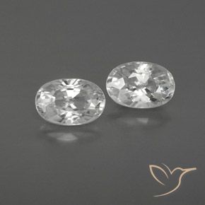 1.70ctw Naturale Bianco Zircone, Ovale, VVS-VS