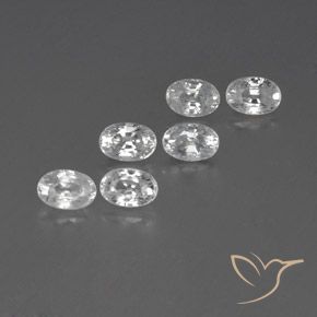 Gemme di Zircone Bianco naturale da 4.99 ct, Ovale, VVS-VS
