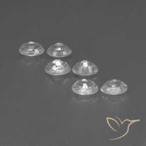 Gemme di Zircone Bianco naturale da 4.99 ct, Ovale, VVS-VS