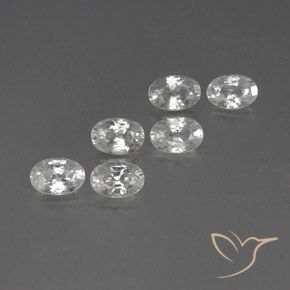 Gemme di Zircone Bianco naturale da 4.66 ct, Ovale, VVS-VS