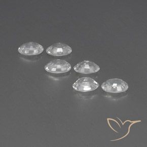 Gemme di Zircone Bianco naturale da 4.21 ct, Ovale, VVS-VS