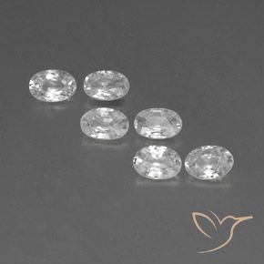 Gemme di Zircone Bianco naturale da 4.01 ct, Ovale, VVS-VS