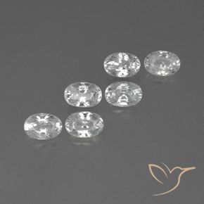 Gemme di Zircone Bianco naturale da 4.82 ct, Ovale, VVS-VS