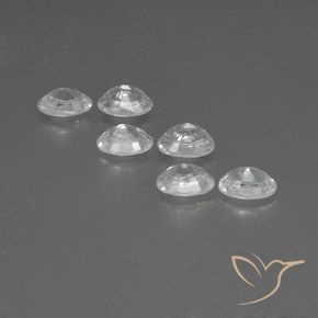 Gemme di Zircone Bianco naturale da 4.82 ct, Ovale, VVS-VS