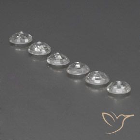 Gemme di Zircone Bianco naturale da 5.04 ct, Ovale, VVS-VS