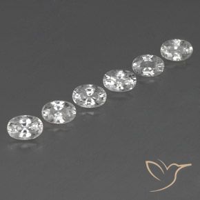 Gemme di Zircone Bianco naturale da 5.31 ct, Ovale, VVS-VS