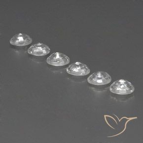 Gemme di Zircone Bianco naturale da 5.31 ct, Ovale, VVS-VS
