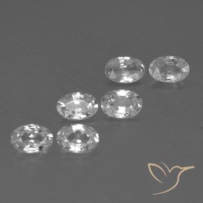 Gemme di Zircone Bianco naturale da 4.31 ct, Ovale, VVS-VS