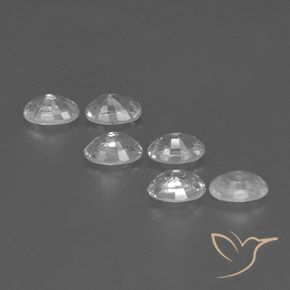 Gemme di Zircone Bianco naturale da 5.10 ct, Ovale, VVS-VS