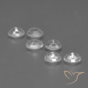 Gemme di Zircone Bianco naturale da 5.35 ct, Ovale, VVS-VS