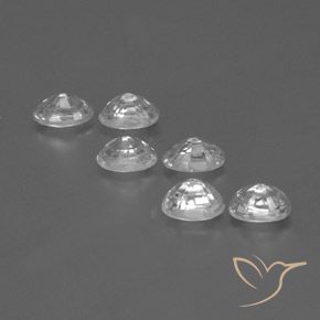 Gemme di Zircone Bianco trasparente naturale da 5.07 ct, Ovale, VVS-VS