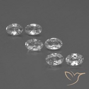 3.93ctw Naturale Bianco trasparente Zircone, Ovale, VVS-VS