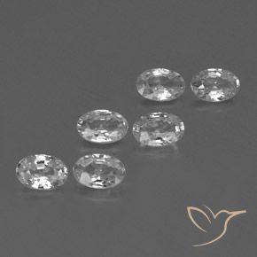 Gemme di Zircone Bianco trasparente naturale da 3.93 ct, Ovale, VVS-VS