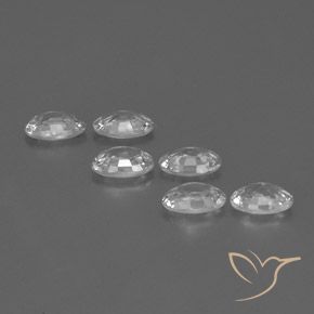 Gemme di Zircone Bianco trasparente naturale da 3.93 ct, Ovale, VVS-VS