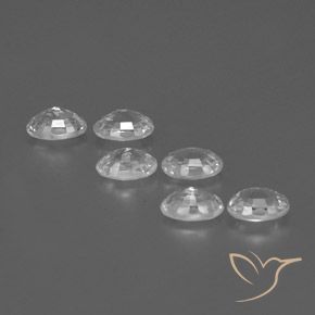 Gemme di Zircone Bianco trasparente naturale da 4.47 ct, Ovale, VVS-VS