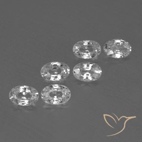 Gemme di Zircone Bianco trasparente naturale da 4.42 ct, Ovale, VVS-VS