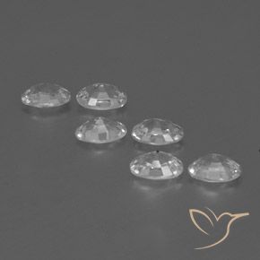 Gemme di Zircone Bianco trasparente naturale da 4.42 ct, Ovale, VVS-VS