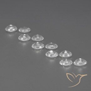Gemme di Zircone Bianco trasparente naturale da 7.82 ct, Ovale, VVS-VS