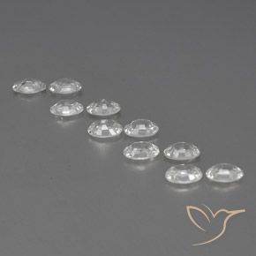 Gemme di Zircone Bianco naturale da 6.77 ct, Ovale, VVS-VS