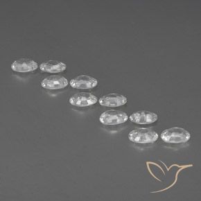 Gemme di Zircone Bianco naturale da 6.87 ct, Ovale, VVS-VS
