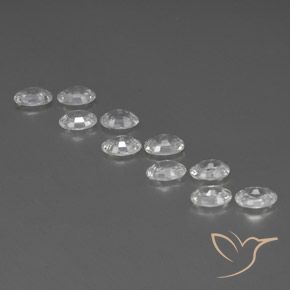 Gemme di Zircone Bianco naturale da 7.05 ct, Ovale, VVS-VS