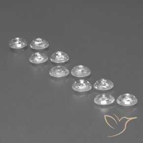 Gemme di Zircone Bianco naturale da 9.01 ct, Ovale, VVS-VS