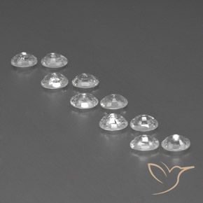 Gemme di Zircone Bianco naturale da 8.29 ct, Ovale, VVS-VS