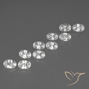 Gemme di Zircone Bianco naturale da 7.94 ct, Ovale, VVS-VS