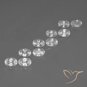 Gemme di Zircone Bianco naturale da 8.29 ct, Ovale, VVS-VS