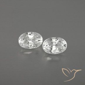 Gemme di Zircone Bianco naturale da 1.71 ct, Ovale, VVS