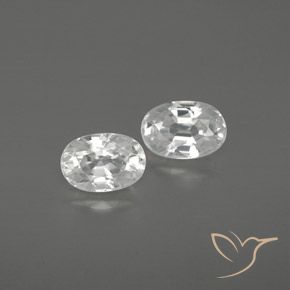 1.80ctw Naturale Bianco Zircone, Ovale, VVS-VS