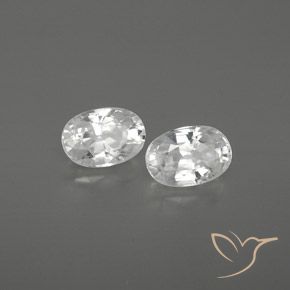 Gemme di Zircone Bianco naturale da 1.80 ct, Ovale, VVS-VS
