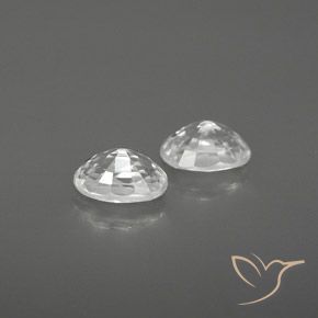 Gemme di Zircone Bianco naturale da 1.70 ct, Ovale, VVS