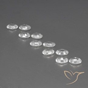 Gemme di Zircone Bianco naturale da 6.89 ct, Ovale, VVS-VS