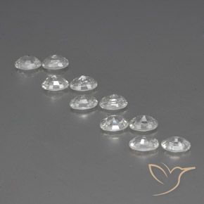 Gemme di Zircone Bianco naturale da 7.91 ct, Ovale, VVS-VS