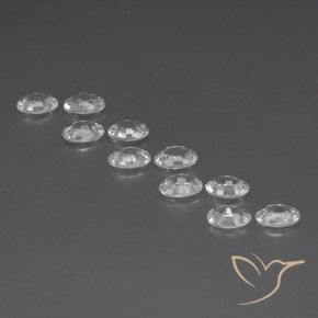 Gemme di Zircone Bianco naturale da 6.92 ct, Ovale, VVS-VS