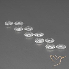 Gemme di Zircone Bianco naturale da 7.18 ct, Ovale, VVS-VS
