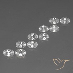 Gemme di Zircone Bianco naturale da 8.37 ct, Ovale, VVS-VS