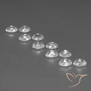 Gemme di Zircone Bianco naturale da 8.37 ct, Ovale, VVS-VS