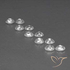 Gemme di Zircone Bianco naturale da 8.35 ct, Ovale, VVS-VS