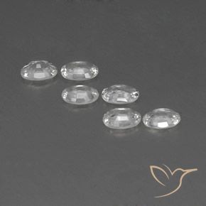 Gemme di Zircone Bianco naturale da 4.07 ct, Ovale, VVS-VS