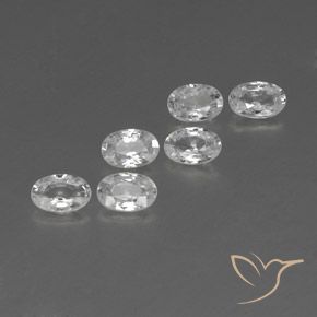 Gemme di Zircone Bianco naturale da 4.06 ct, Ovale, VVS-VS