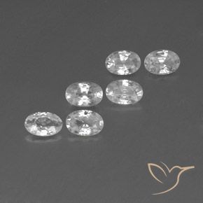 Gemme di Zircone Bianco naturale da 4.04 ct, Ovale, VVS-VS