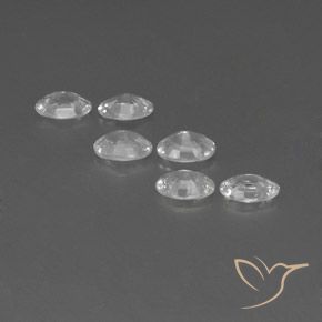 Gemme di Zircone Bianco naturale da 4.04 ct, Ovale, VVS-VS