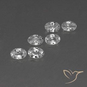 Gemme di Zircone Bianco naturale da 4.00 ct, Ovale, VVS-VS