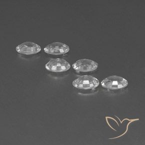 Gemme di Zircone Bianco naturale da 4.00 ct, Ovale, VVS-VS