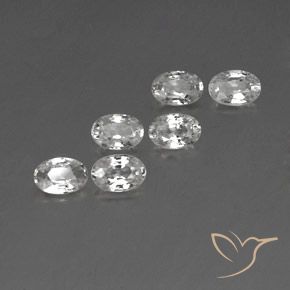Gemme di Zircone Bianco naturale da 4.23 ct, Ovale, VVS-VS