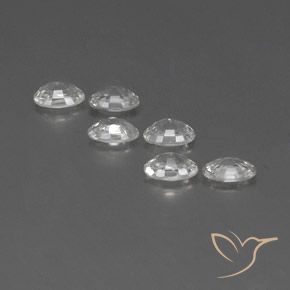 Gemme di Zircone Bianco naturale da 4.23 ct, Ovale, VVS-VS